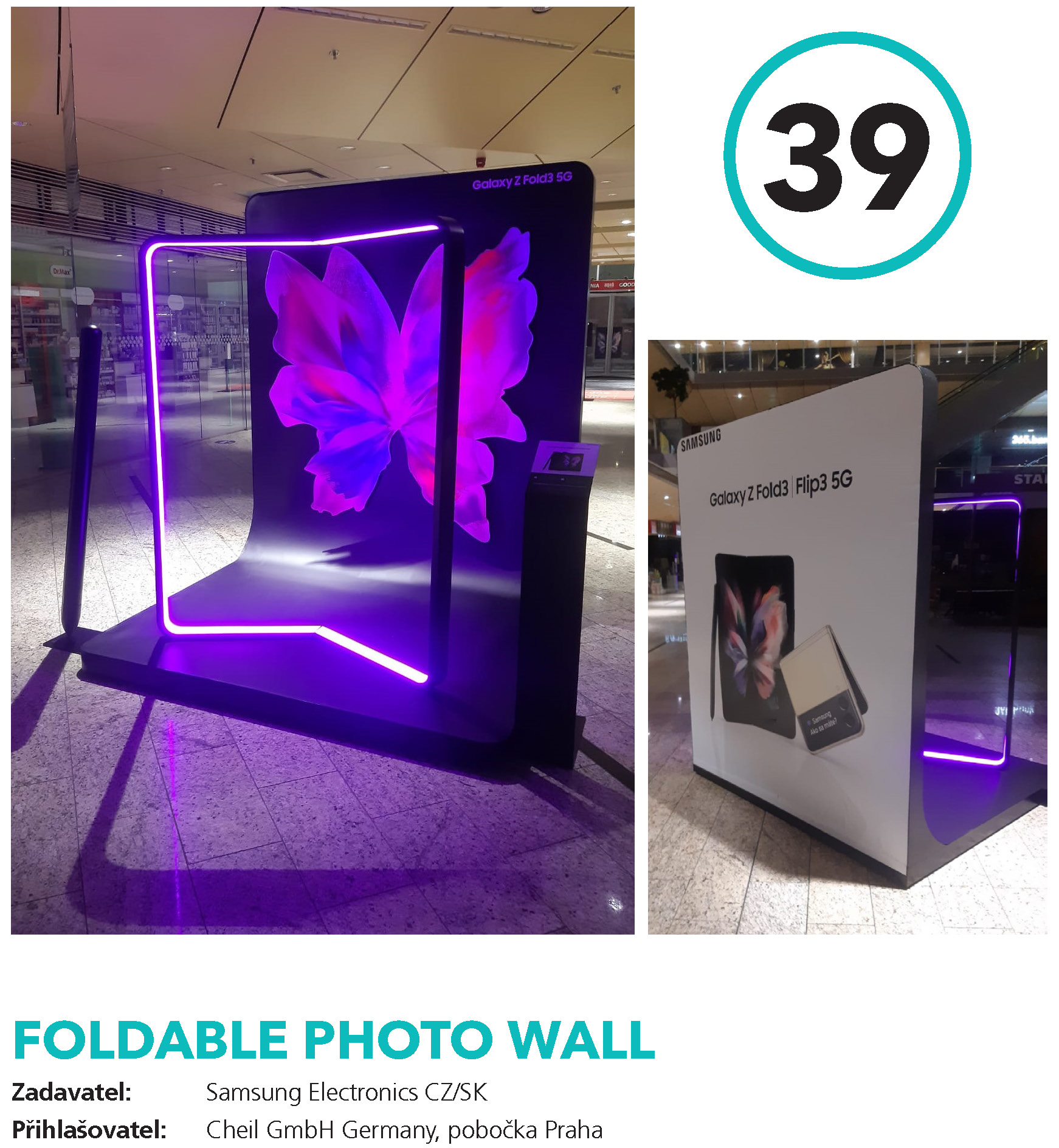 Foldable photo wall