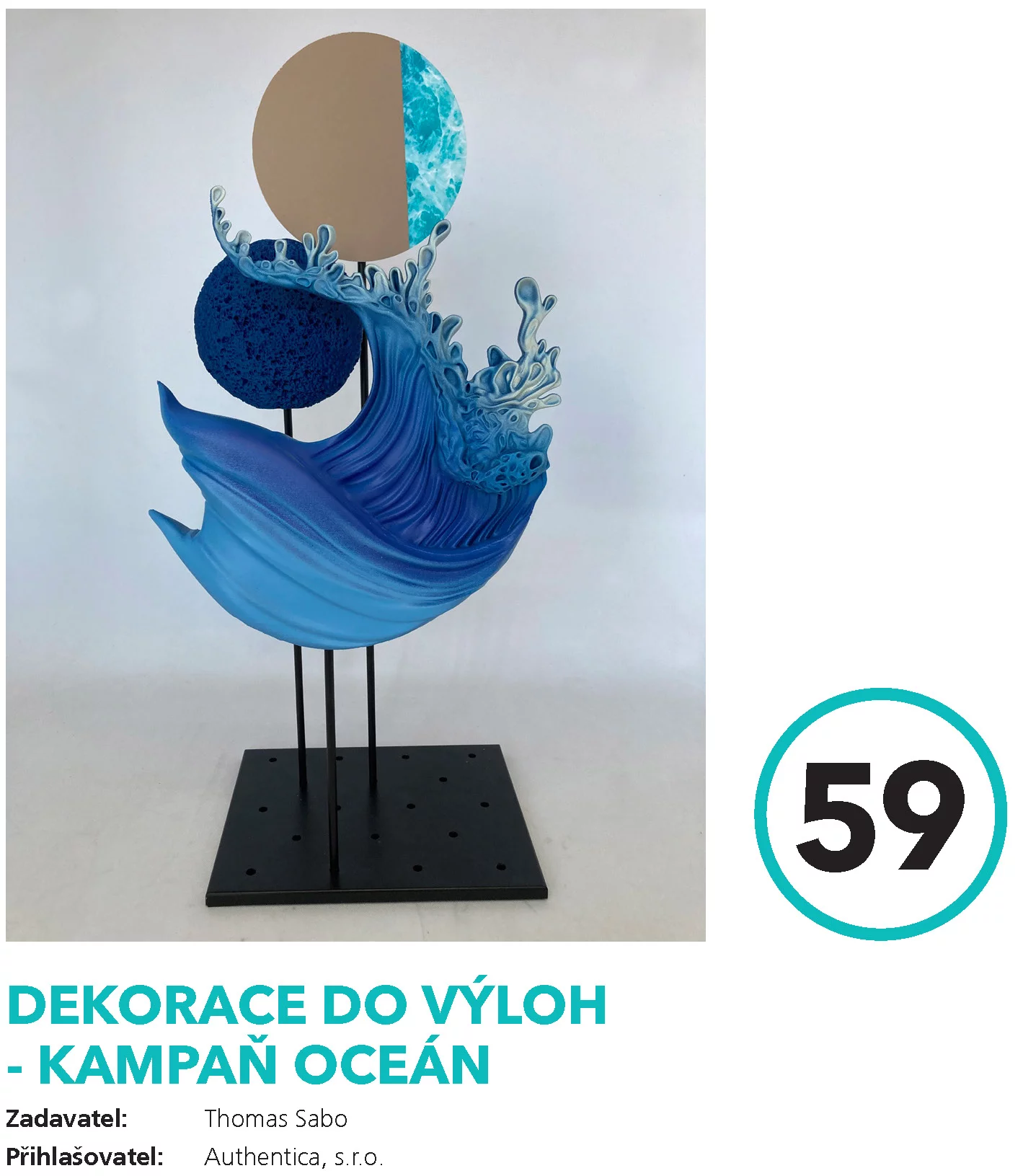 Dekorace do výloh - kampaň Oceán