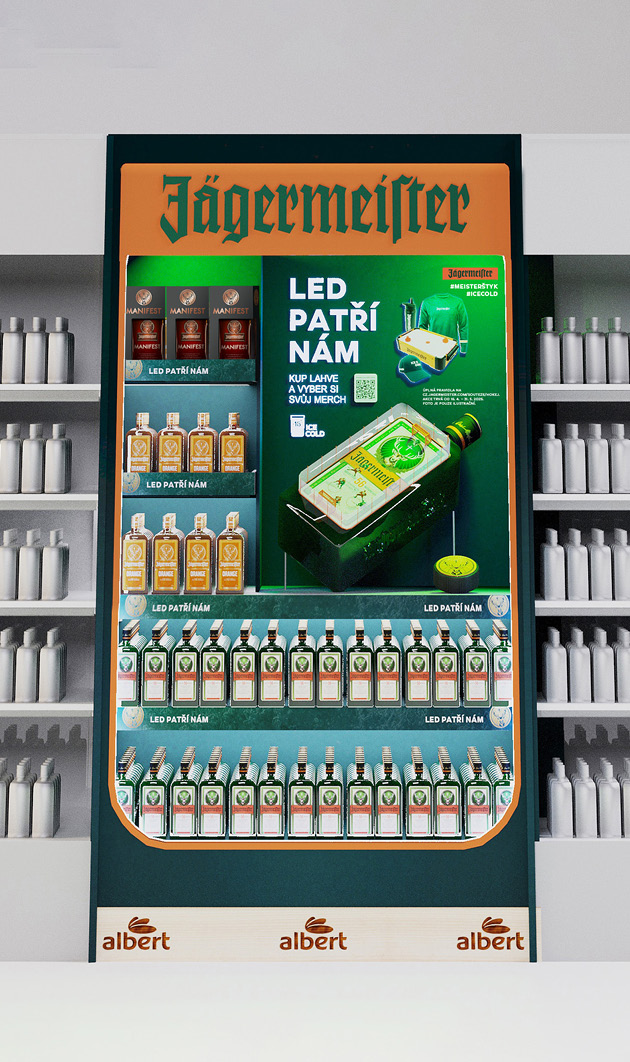 Hokejový hotpoint s 3D prvkem Jägermeister