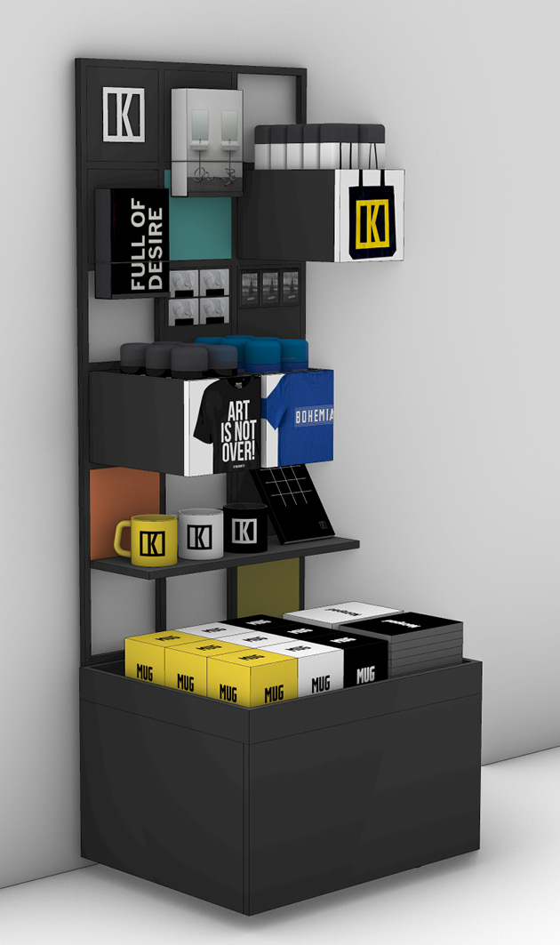 Kunsthalle prodejní stojan pro Luxor