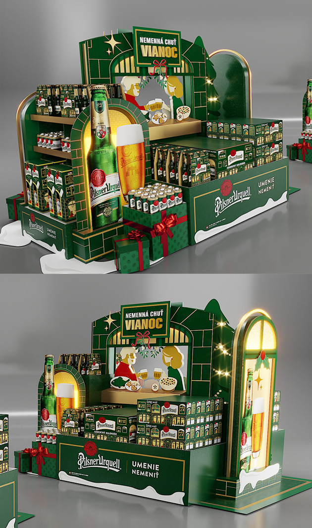 Shop-in-shop Pilsner Urquell Xmas